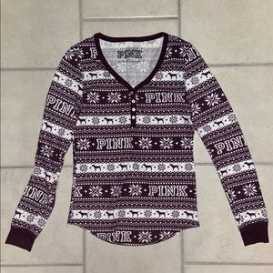 PINK by vs 2 piece pajama set